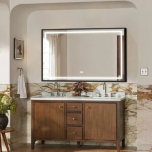Rectangle LED Mirror with Aluminum Frame