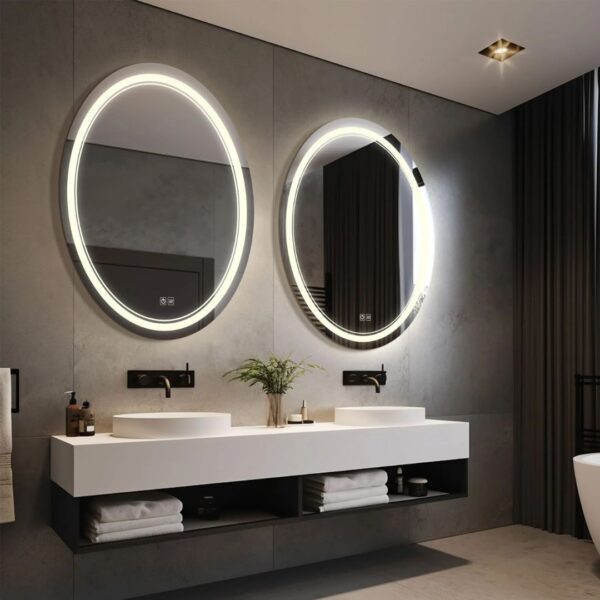 Oval Custom LED Mirror with Backlight - Image 6