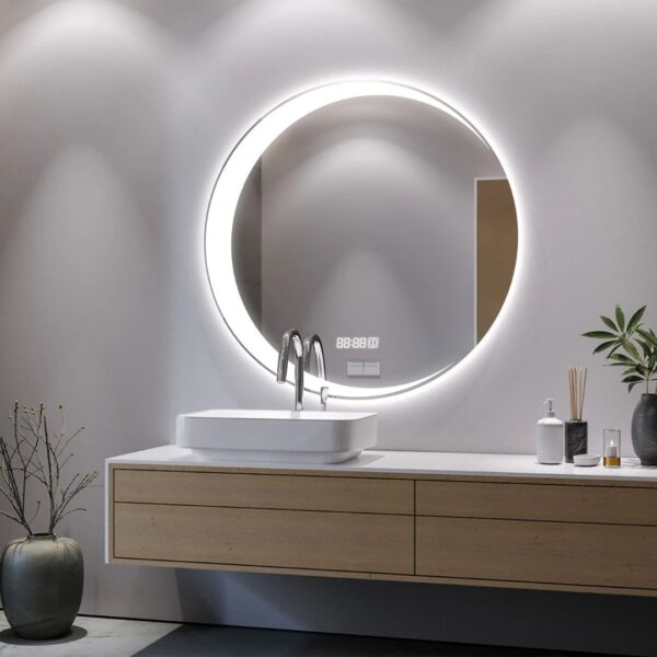 MOON Round Custom LED Mirror - Image 5