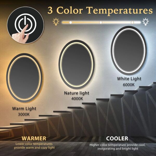 Oval Custom LED Mirror with Backlight - Image 7