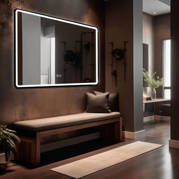 Custom LED Mirror with Aluminum Frame