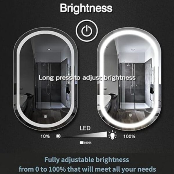 Capsule Wall-Mounted LED Mirror - Image 5
