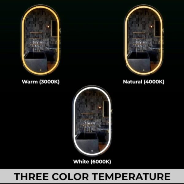 Capsule Wall-Mounted LED Mirror - Image 3
