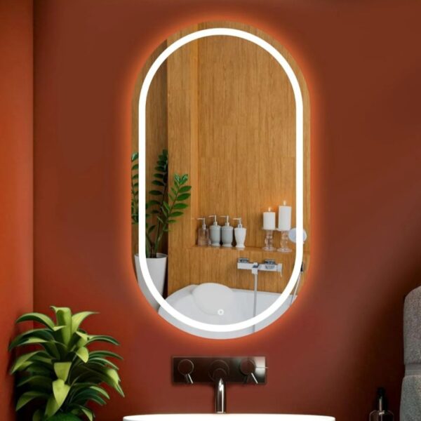 Capsule Wall-Mounted LED Mirror - Image 2